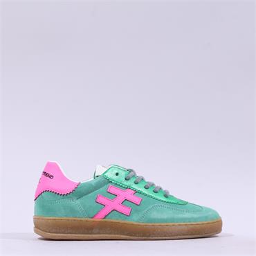 Another Trend Iconic II Gumsole Trainer - Green Pink